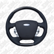 Retro Ford FPV FG Falcon Steering Wheel Black Leather Red Stitching Carbon Fibre OEM Style FG-OEM-RED-ST-CF