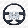 Retro Ford FPV FG Falcon Steering Wheel Black Leather Red Stitching Carbon Fibre OEM Style FG-OEM-RED-ST-CF