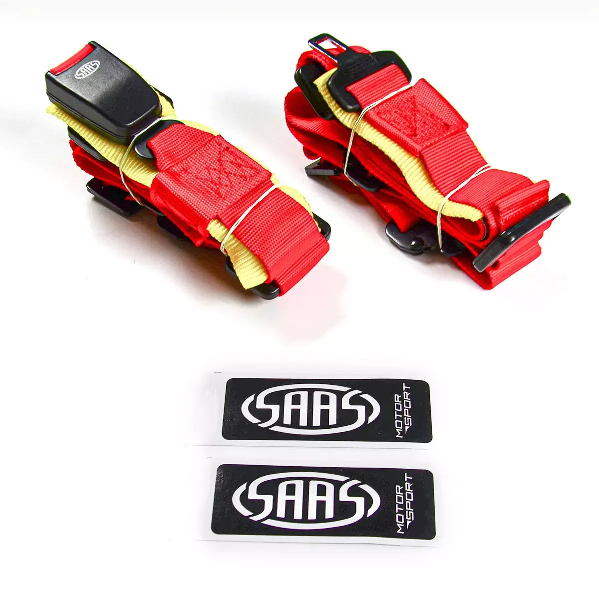 SAAS Harness 4 Point Red ECE-R16 Compliant 2