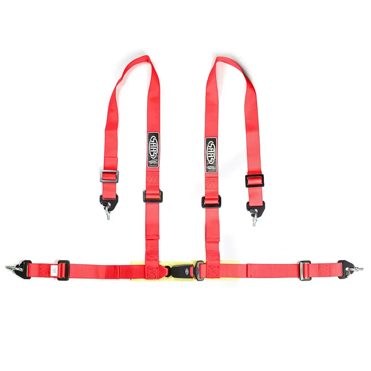 SAAS Harness 4 Point Red ECE-R16 Compliant 2