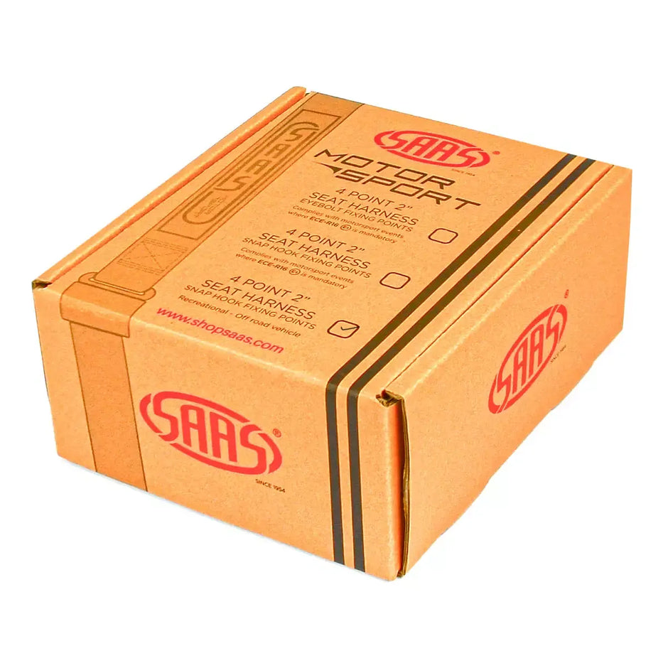 SAAS Harness 4 Point Red 2 Snap Hook Clip S4202S - view 6