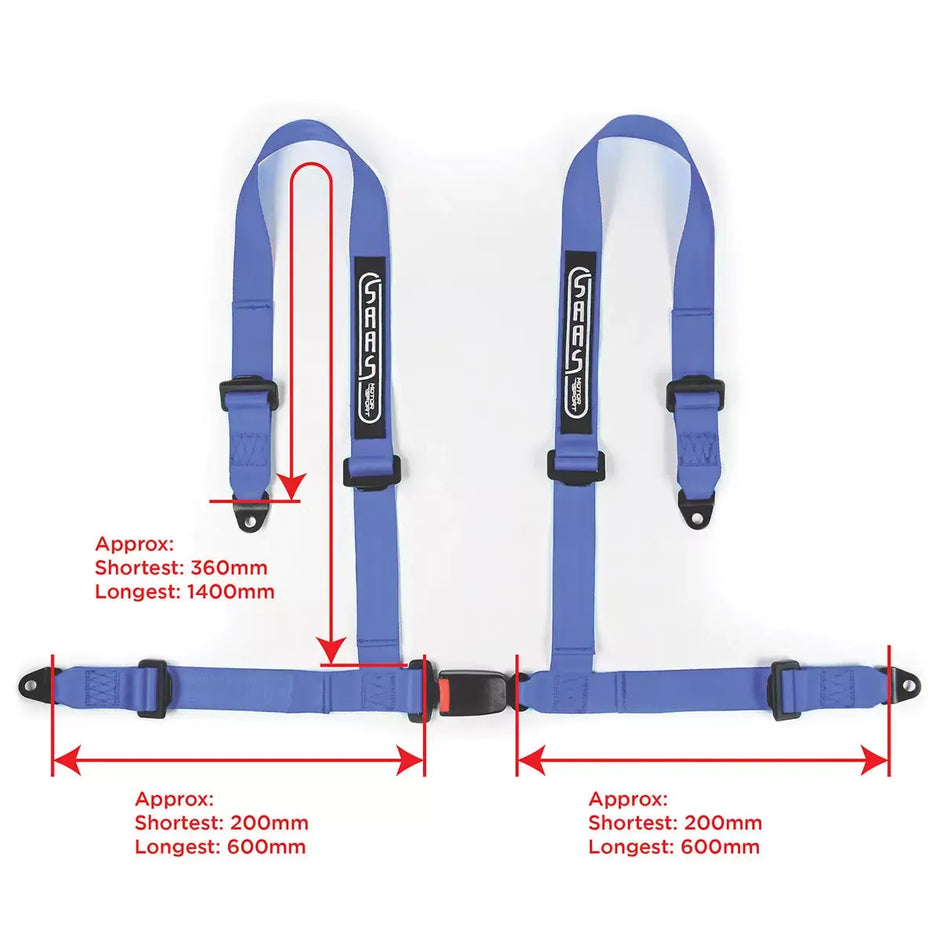 SAAS Harness 4 Point Blue EC-R16 2