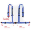 SAAS Harness 4 Point Blue EC-R16 2