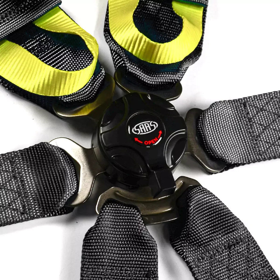 SAAS Harness FIA Approved 6 Point HANS Homologated 3