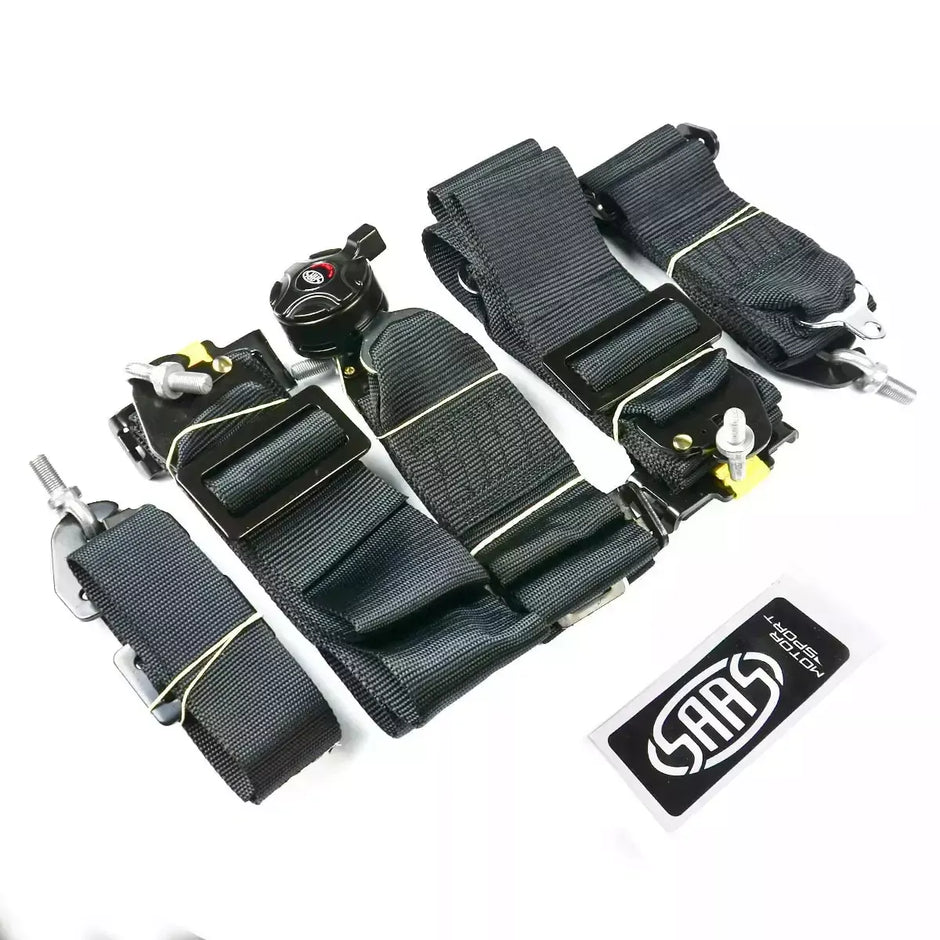 SAAS Harness SFI 6 Point Camlock 3in Black Homologated S6103SFI - view 5