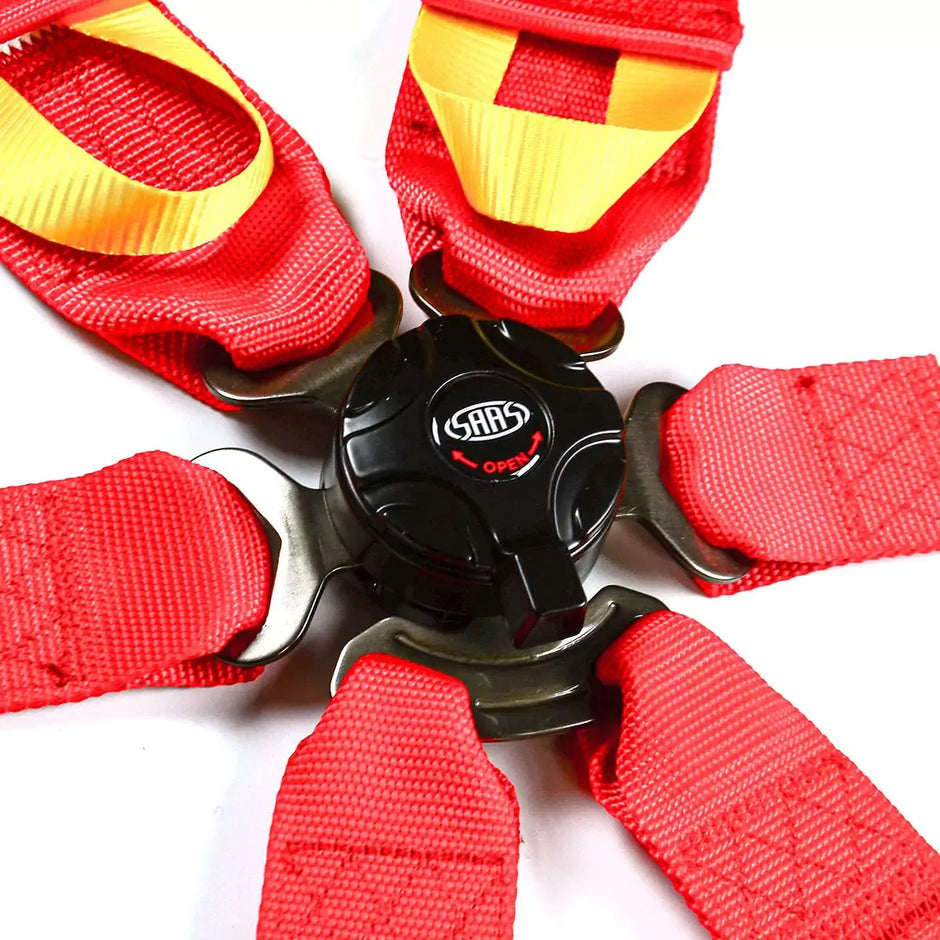 SAAS Harness FIA Approved 6 Point HANS Homologated 3