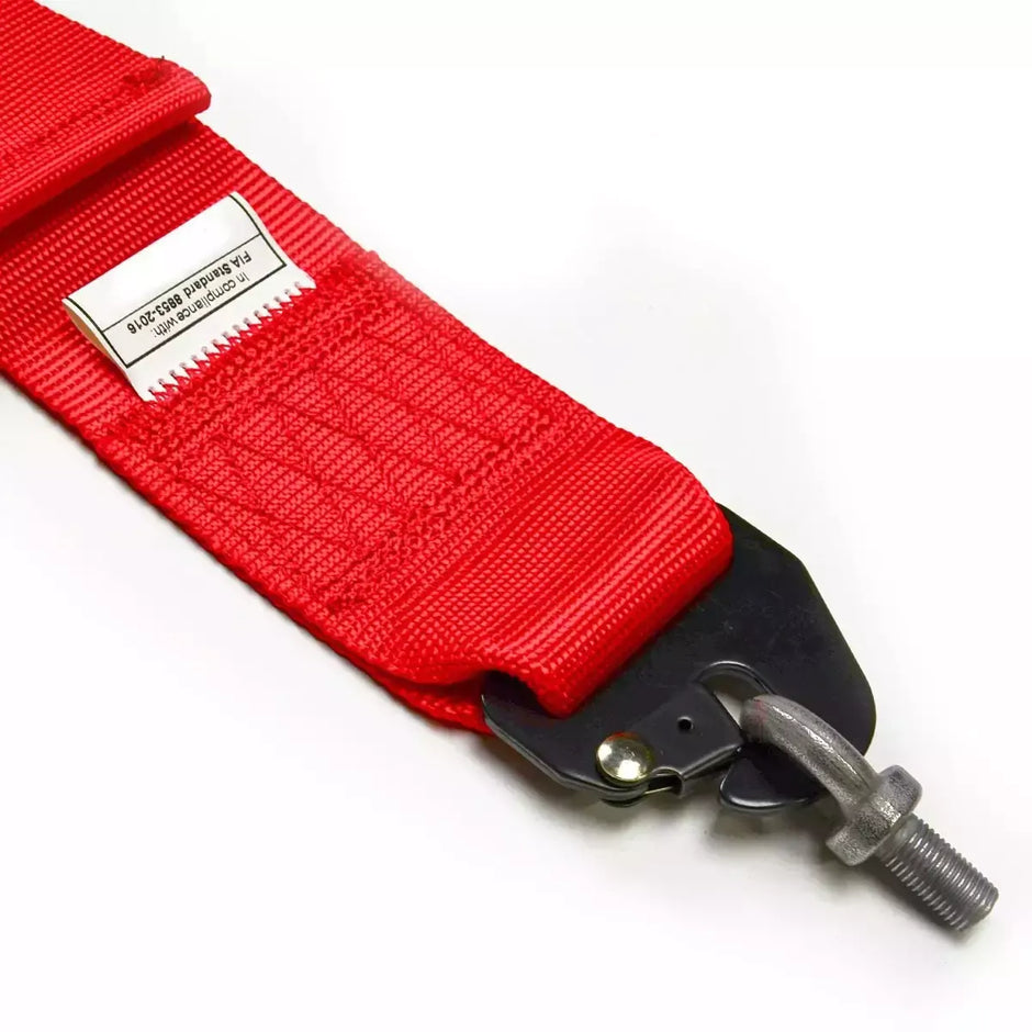 SAAS Harness FIA 6 Point Camlock 3in Red Homologated S6203FIA - view 4
