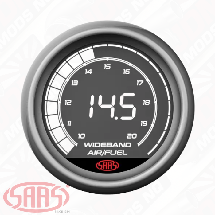SAAS Air Fuel Ratio Gauge Wide Band 52mm Muscle Digital Series 12V