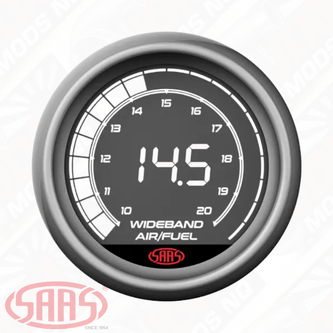 SAAS Air Fuel Ratio Gauge Wide Band 52mm Muscle Digital Series 12V