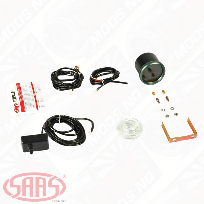SAAS Boost and Vacuum Gauge 30inHg-30psi 52mm Muscle Digital Series 12V