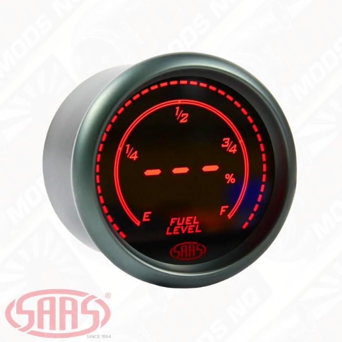 SAAS Fuel Level Gauge 52mm Muscle Digital Series 12V