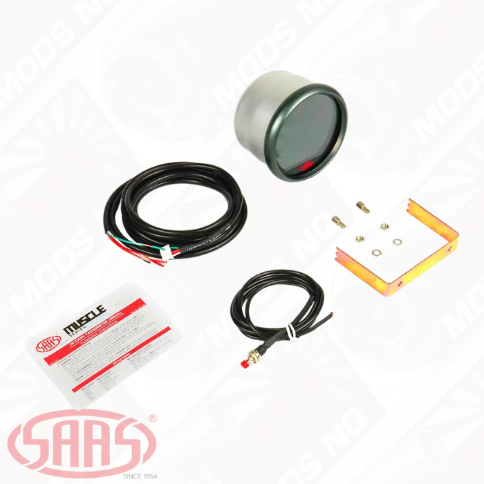 SAAS Tachometer 0-11K Shiftlite 80mm (3 1/8