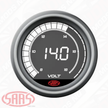 SAAS Volt Gauge 8v-18v 52mm Muscle Digital Series 12V