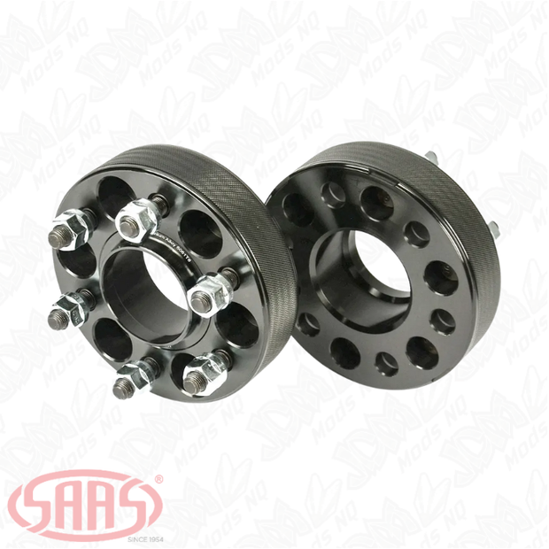 SAAS Wheel Spacers Forged HubCentric 6x114.3 PCD 66.1 Bore 38mm Thick