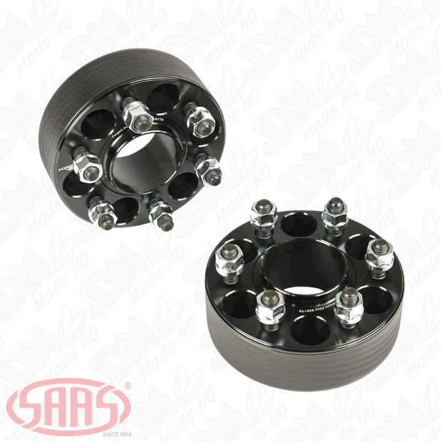 SAAS Wheel Spacers Forged HubCentric 6x114.3 PCD 66.1 Bore 50mm Thick