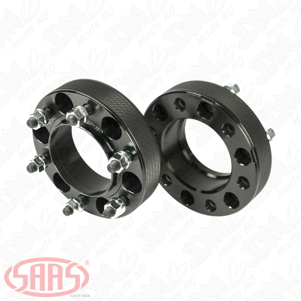 SAAS Wheel Spacers Forged HubCentric 6x139.7 PCD 100 Bore 38mm Thick
