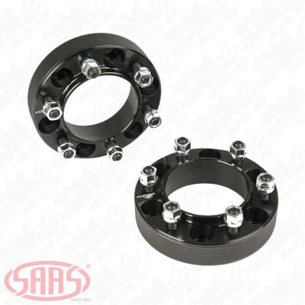 SAAS Wheel Spacers Forged HubCentric 6x139.7 PCD 110 Bore 38mm Thick