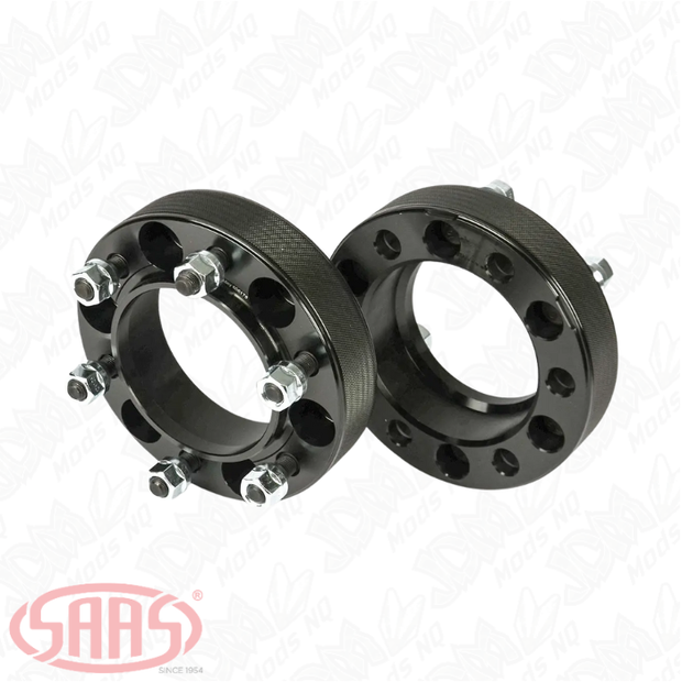 SAAS Wheel Spacers Forged HubCentric 6x139.7 PCD 110 Bore 38mm Thick
