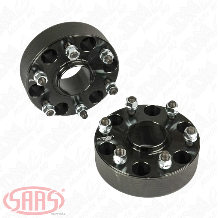 SAAS Wheel Spacers Forged HubCentric 6x139.7 PCD 66.1 Bore 50mm Thick