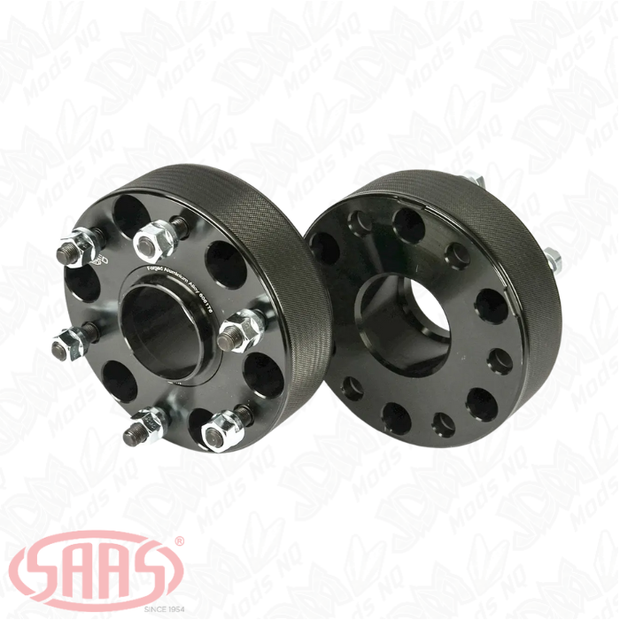SAAS Wheel Spacers Forged HubCentric 6x139.7 PCD 66.1 Bore 50mm Thick