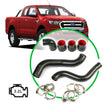 SAAS Ford Ranger/Mazda BT50 3.2L Intercooler Black Alloy Pipe Full Kit 2011 - 2022 SAH2101B-KIT - view 1