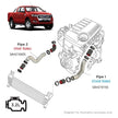 SAAS Ford Ranger/Mazda BT50 3.2L Intercooler Stainless Pipe Full Kit 2011 - 2022 SAH2101SS-KIT - view 7
