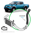 SAAS Mitsubishi Triton 2.5- 3.2L ML-MN Intercooler Black Alloy Cold To Turbo SAH3103B - view 1