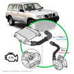 SAAS Nissan Patrol GU/Y61 ZD30 Direct Inj 04/2000 - 12/2006 Black Pipe Kit SAH4102B-KIT - view 1
