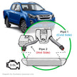 SAAS ISUZU DMAX/MUX 3.0L 2017 - 2020 Intercooler Polish Alloy Pipe Kit SAH5102-KIT - view 1