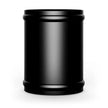 SAAS Pipe 76mm Ø x 100mm Aluminium Black Anodised SAP76100B - view 1