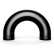 SAAS Pipe 76mm Ø x 180 Deg Aluminium Black Anodised SAP76180B - view 1