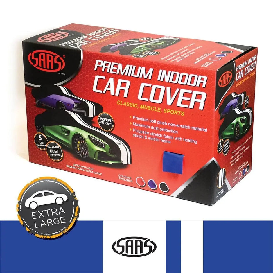 SAAS Car Cover Indoor Classic Extra Large 5.7m Blue With White Stripes SC1023 - view 1