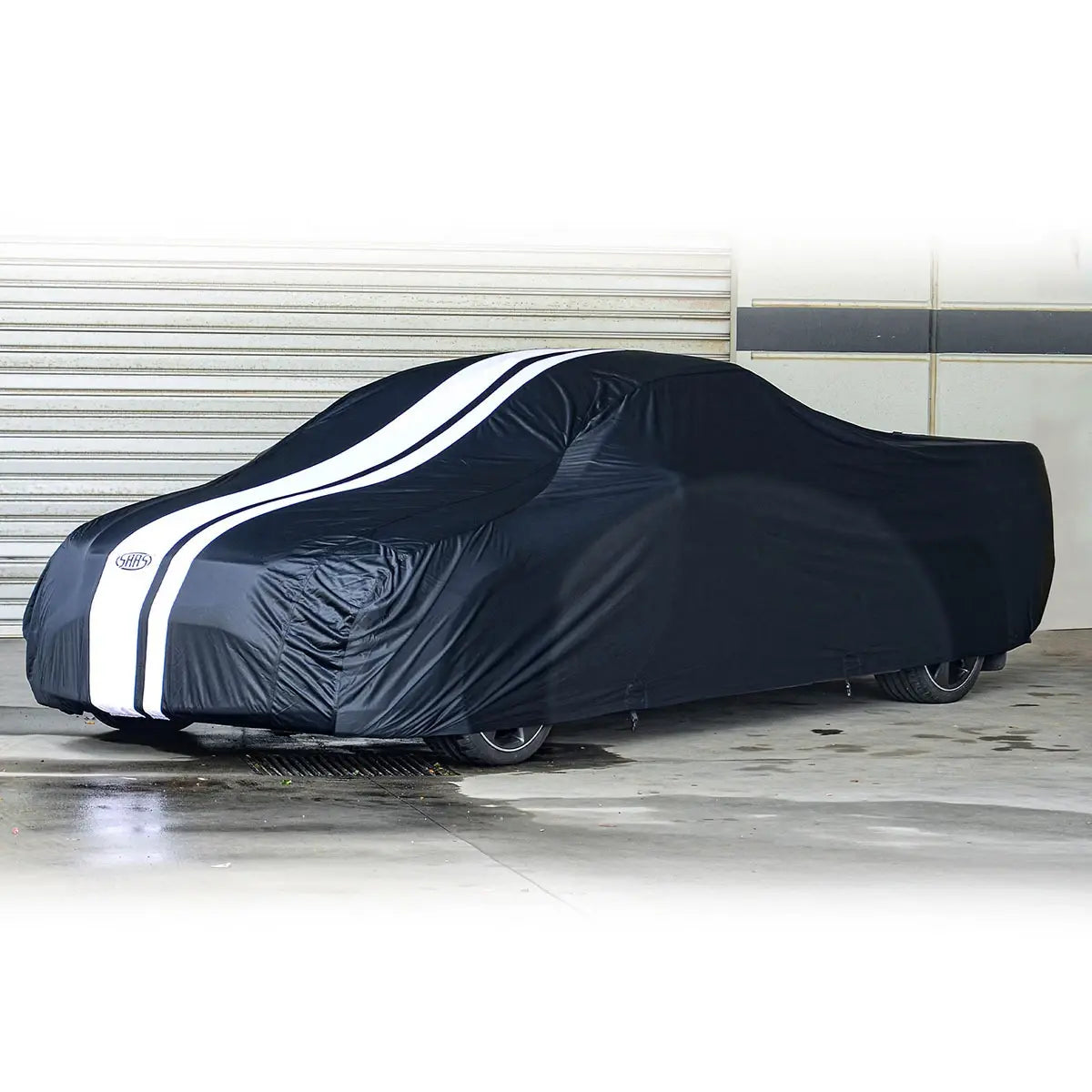 SAAS Car Cover Indoor Classic Ute Large 5.3m Blue With White Stripes SC1025 - view 2