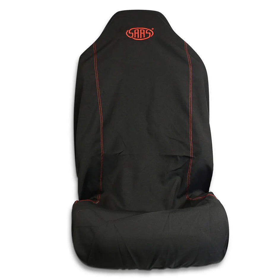 SAAS Seat Cover Throw Black Saas Red Logo Large 1Pc SC5010 - view 3