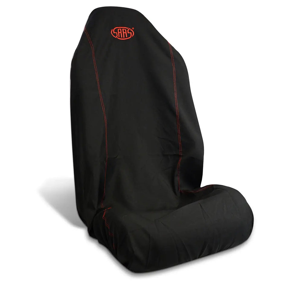 SAAS Seat Cover Throw Black Saas Red Logo Large 1Pc SC5010 - view 1