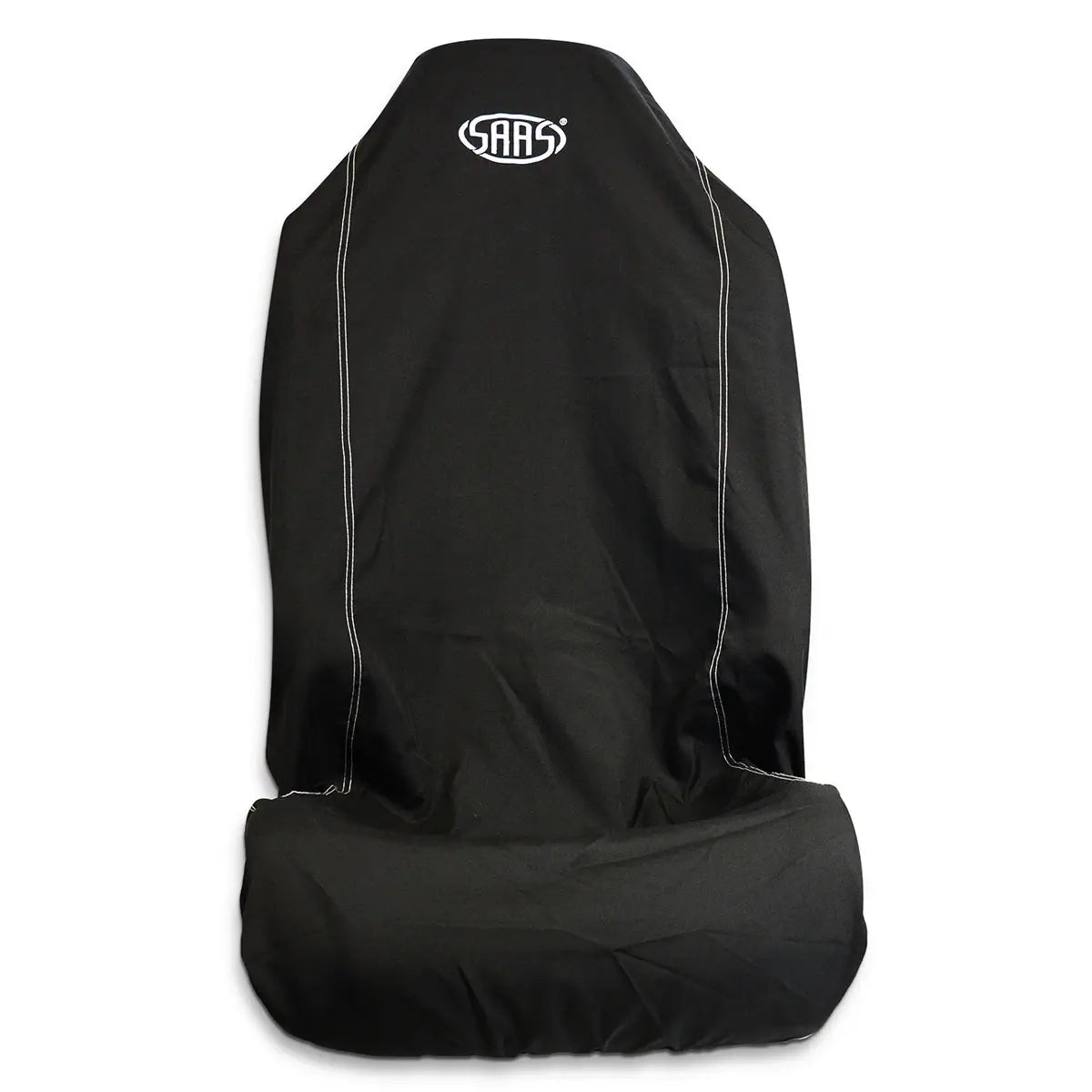 SAAS Seat Cover Throw Black Saas White Logo Large 1Pc SC5011 - view 3