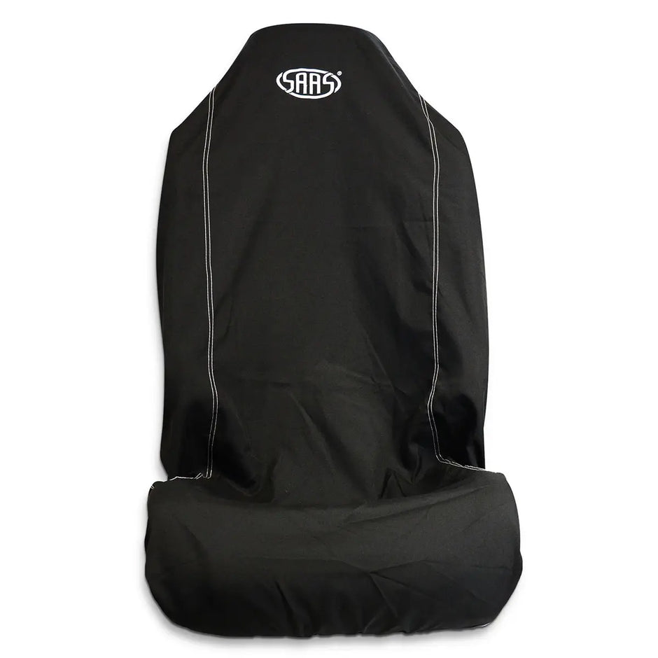 SAAS Seat Cover Throw Black Saas White Logo Large 1Pc SC5011 - view 3