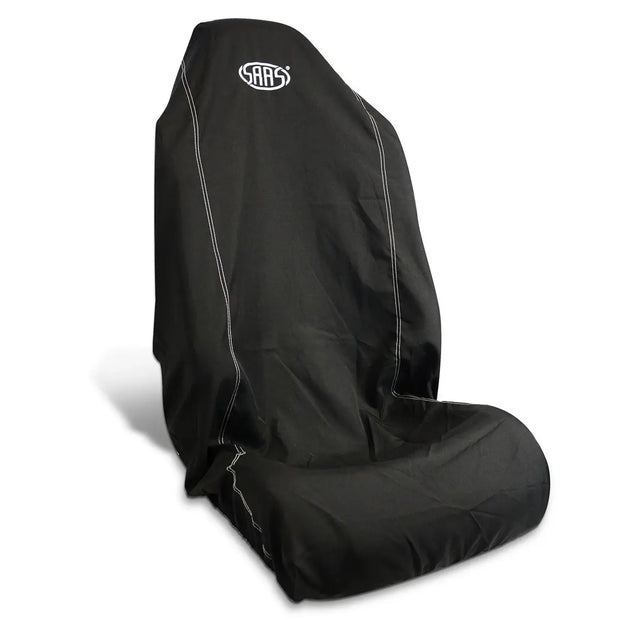 SAAS Seat Cover Throw Black Saas White Logo Large 1Pc SC5011 - view 1
