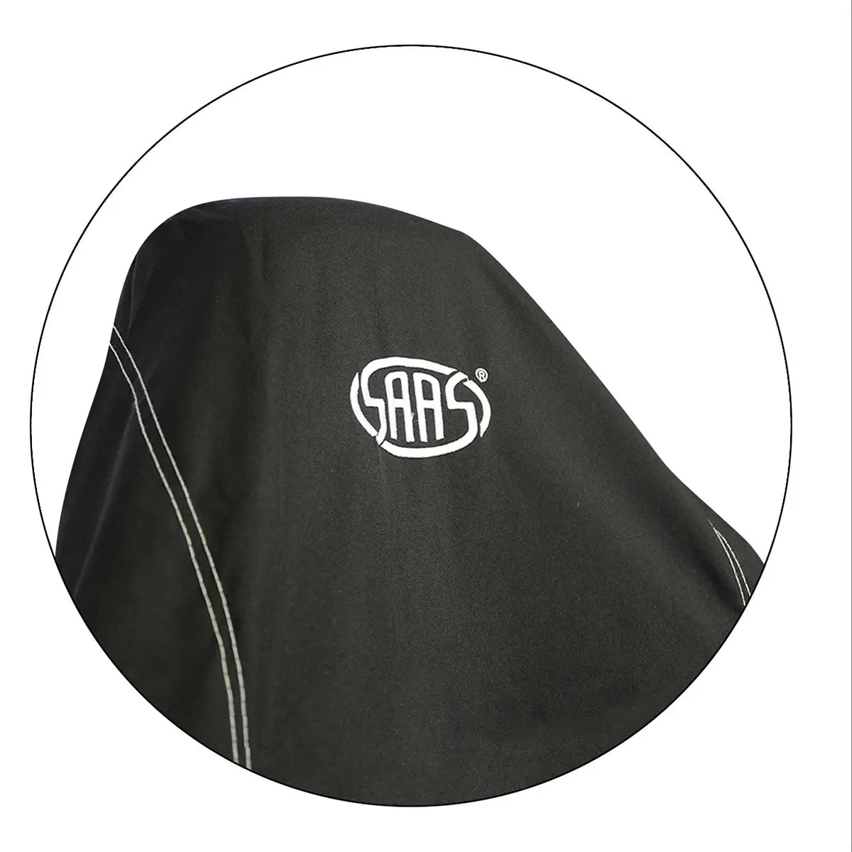 SAAS Seat Cover Throw Black Saas White Logo Large 1Pc SC5011 - view 2