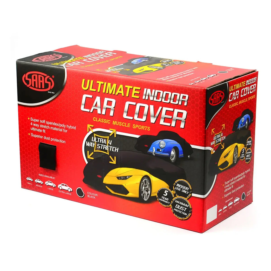 SAAS Car Cover Indoor Classic Ultra 4 Way 5.30m-5.60m Black XL SC5356 - view 2