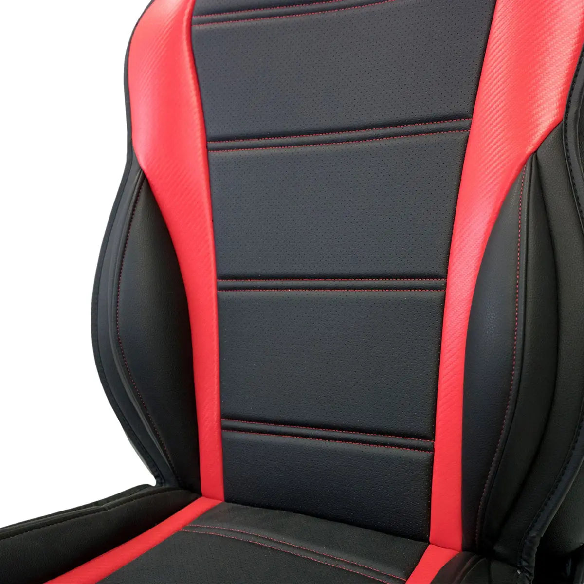 SAAS Seat Sports Cushion Pu Black-Red Large With Logo SC6011 - view 4