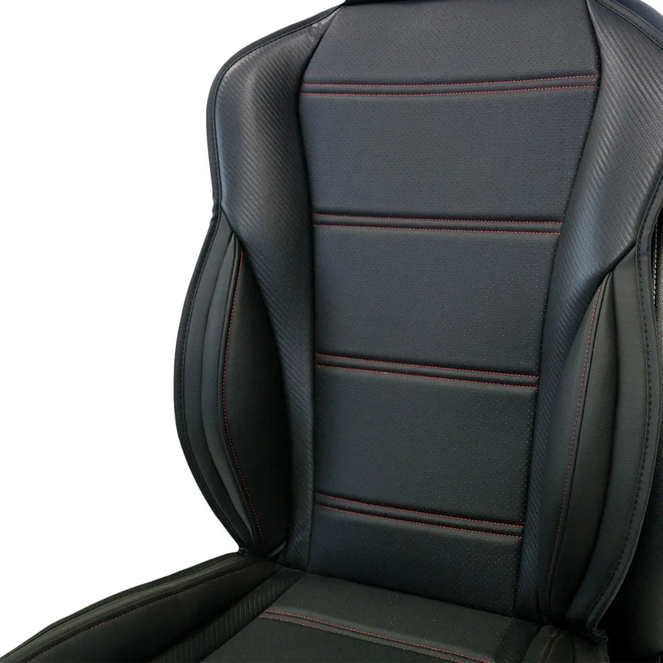 SAAS Seat Sports Cushion Pu Black Large With Logo SC6012 - view 4