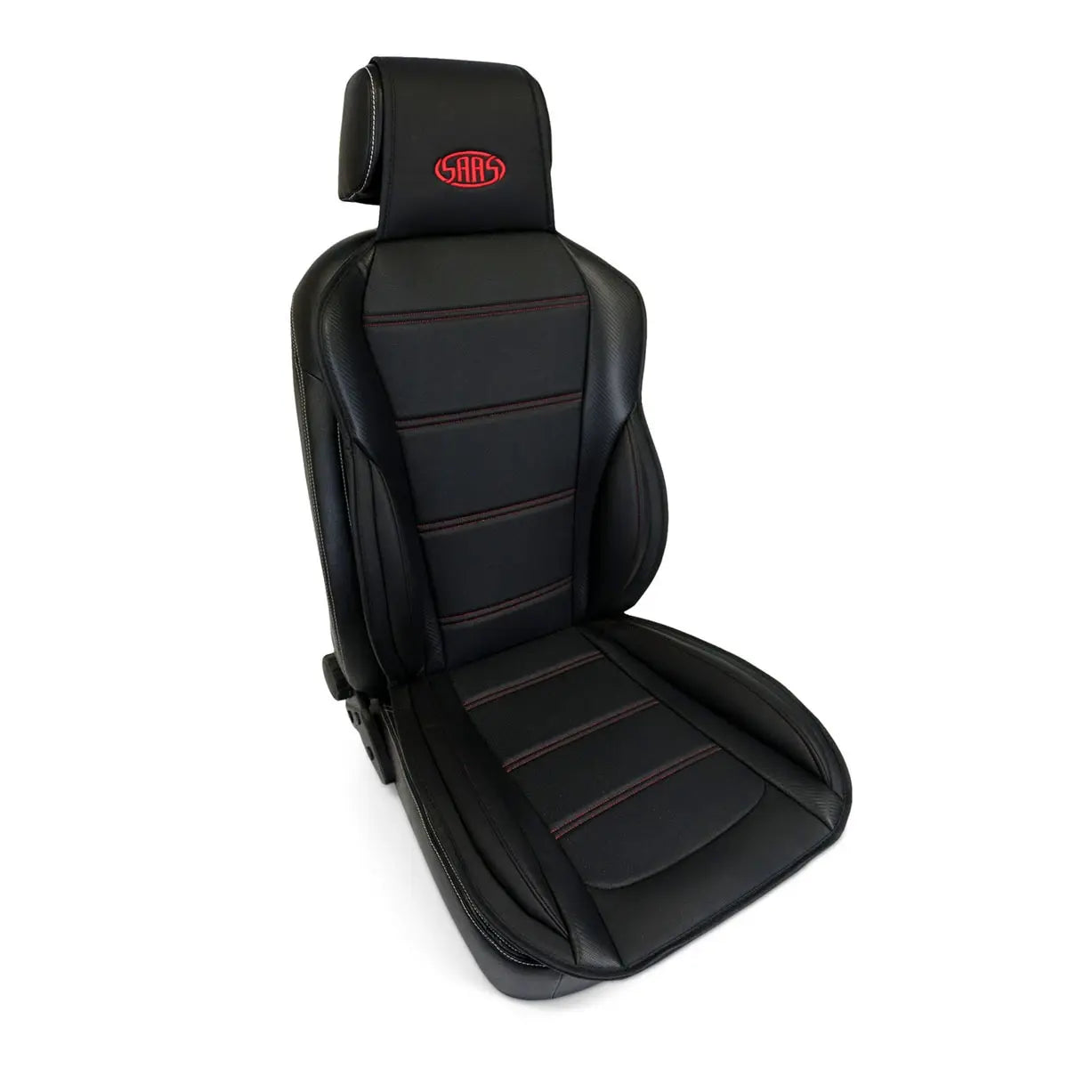 SAAS Seat Sports Cushion Pu Black Large With Logo SC6012 - view 3