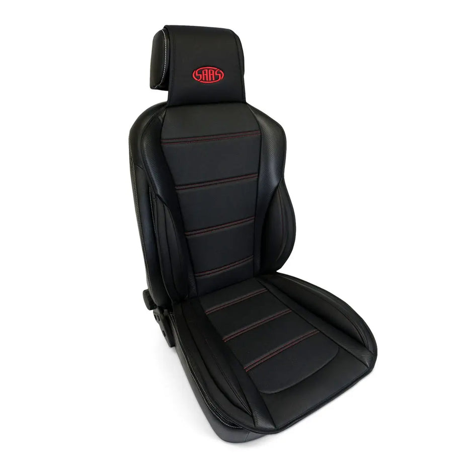 SAAS Seat Sports Cushion Pu Black Large With Logo SC6012 - view 3