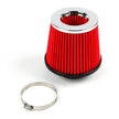 SAAS Pod Filter Red Urethane Chrome Top 76mm SF1220 - view 2