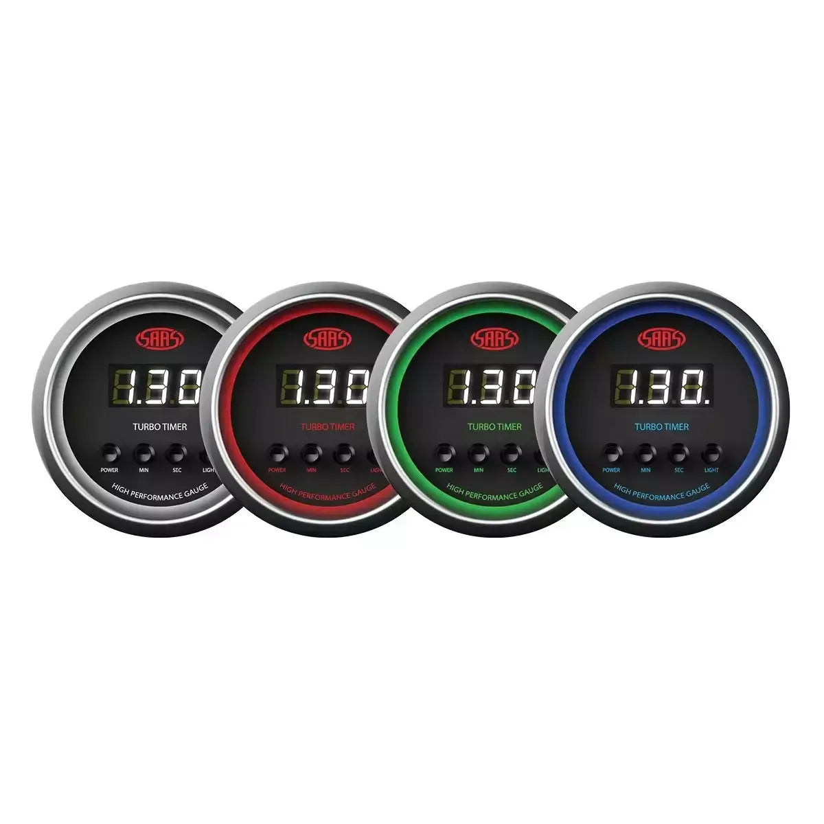 SAAS Turbo Timer Digital Auto 52mm Muscle Series I Black 12V SG-DTT52B - view 4