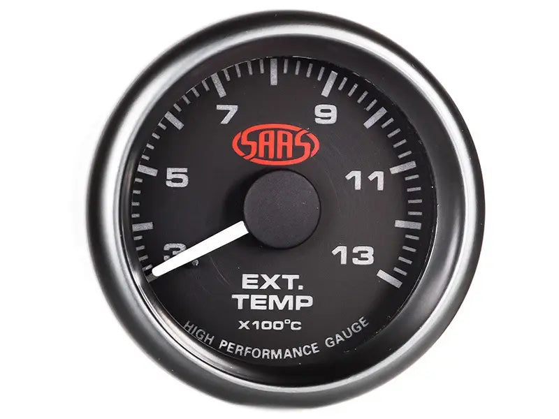 SAAS Exhaust Temp Gauge 300°-1300° 52mm Muscle Series I Black 12V SG-EXT52B - view 3