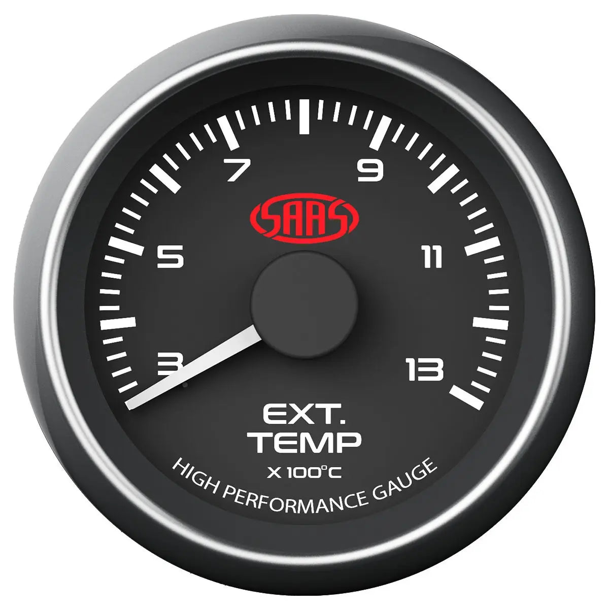 SAAS Exhaust Temp Gauge 300°-1300° 52mm Muscle Series I Black 12V SG-EXT52B - view 1