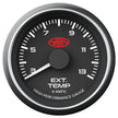 SAAS Exhaust Temp Gauge 300°-1300° 52mm Muscle Series I Black 12V SG-EXT52B - view 1