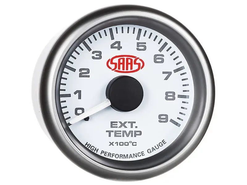 SAAS Exhaust Temp Gauge 0°-900° 52mm Muscle Series I White 12V SG-EXT52W1 - view 3
